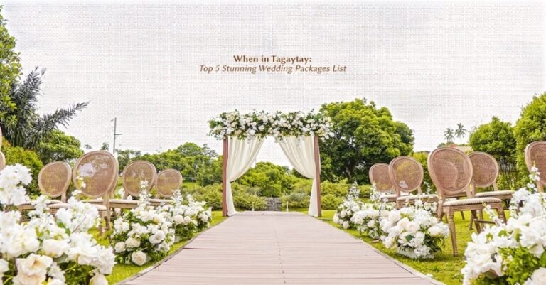 When in Tagaytay: Top 5 Stunning Wedding Packages List